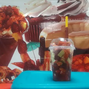 Pepinos Lokos on a cup