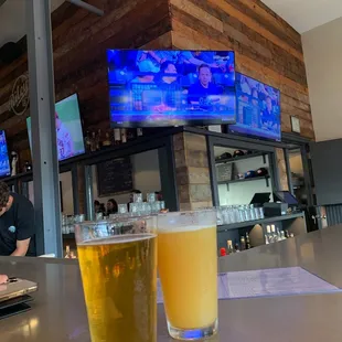 Strawberry Blonde and Hazy IPA