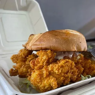 Spicy Southern Fried Chicken Sandwich