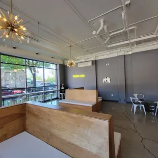 the interior of the restaurant