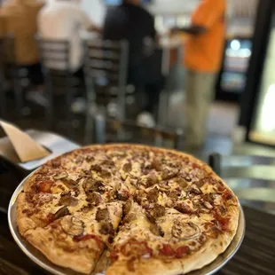 pizza, food