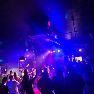 Rapping on the dance floor