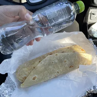 Size of a water bottle