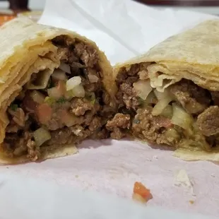 Carne asada burritos