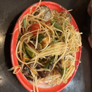 Blood Clam Papaya Salad