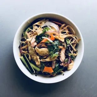 Noodle Salad with Lemongrass Chicken