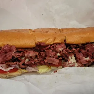 Hot Pastrami Sandwich