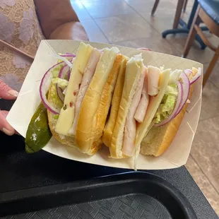 Turkey and Swiss Sandwich