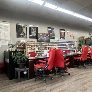 Nail salon area
