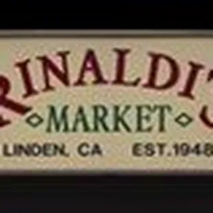 a sign for rinaldi's market