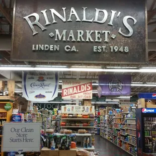 the inside of the store