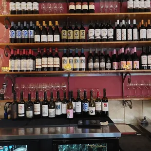 Lovely display of wines