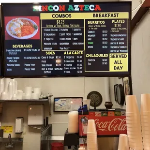 New menu