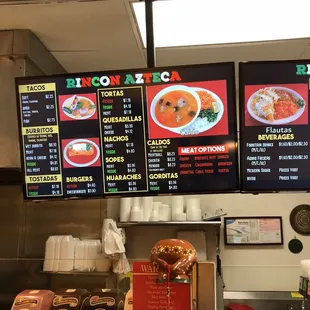 New menu