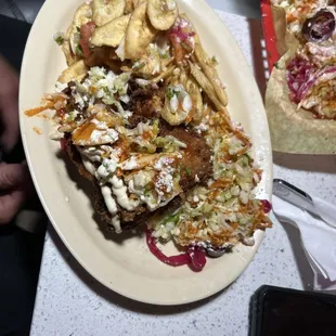 Pollo con tajadas Buenísimo!!!