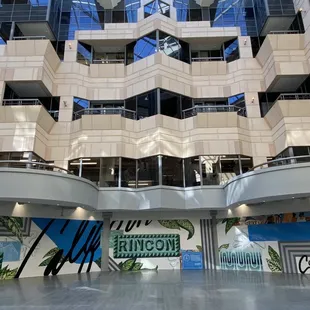 the interior of the rincon center