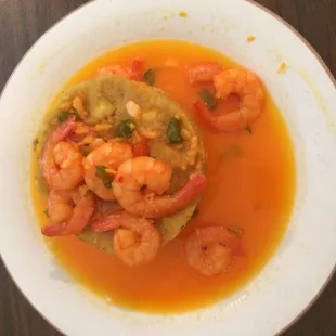 Shrimp mofongo