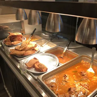 a variety of food items