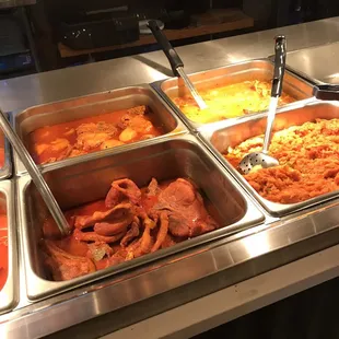 chicken wings and fried chicken, interior