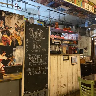 the interior of a restaurant