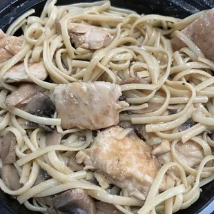 Supposed to be chicken Marsala no seasoning at all.
