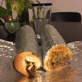 Churrasco sandwich, $9, worth every penny