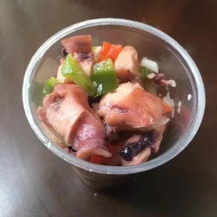 Octopus salad - so good!