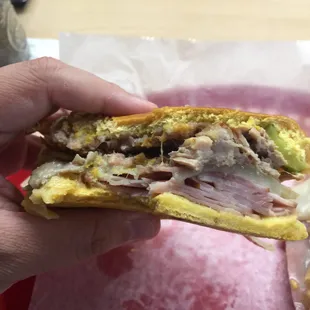 The Media Noche - I added a ham croquette to it