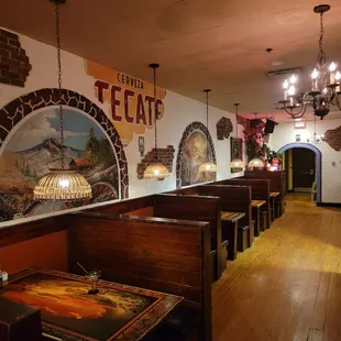 the interior of the restaurant