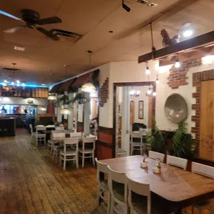 the dining area