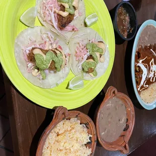 Tacos de Camaron Plate