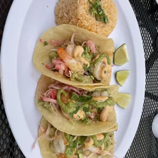 Baja Shrimp Taco Plate