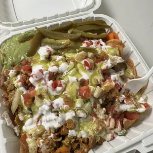 nachos, food
