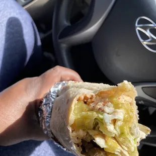 Super flavorful carne asada burrito