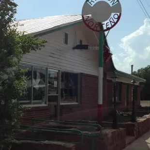 the front of a restaurant