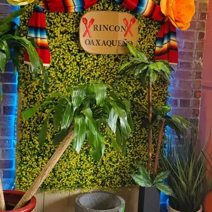 the entrance to the restaurant