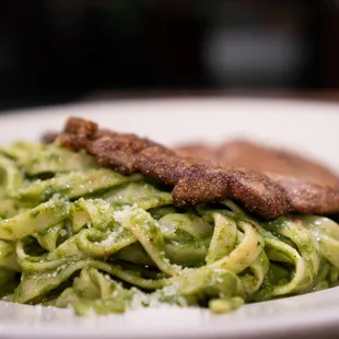 pasta dish, pasta, food