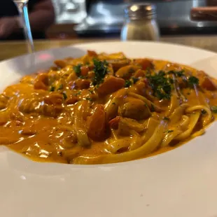 Vodka pasta with chicken