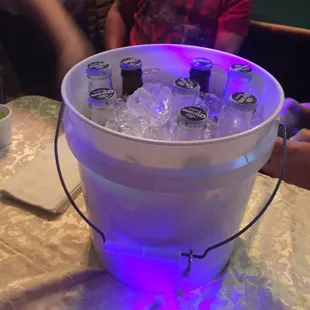 A BUCKET of beer