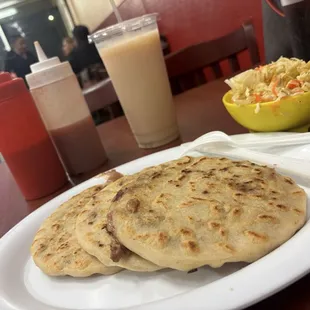 Horchata and Pupusas