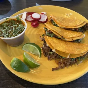 Birria tacos