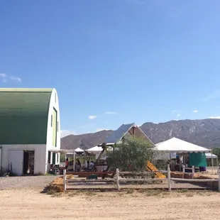 Rincon Market Barn and Tents to keep cool