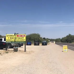 cars parked on the side of the road