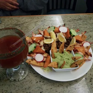 La Botana and a michelada FTW!