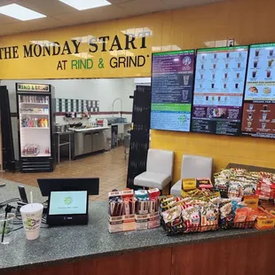 Menuboard at Salina Mall