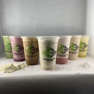 Low Carb Lineup: Keto Kale, Berry Party, Keto Coffee, Vanilla Isogenic, Lemon Hydrator, Mango Lyte, Orange Lyte.