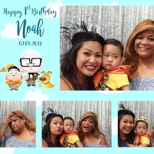 Pixar's Up Photo Booth for 1st Birthday