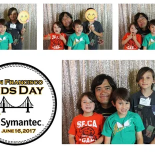 Norton Antivirus Symantec Company Headquarters in San Francisco Photo Booth for kids Day
