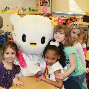 Hello Kitty at a classroom party. Party Characters for special events