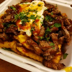 Loaded tri-tip fries